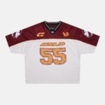 AERO STEED TEE CREAM BURGUNDY