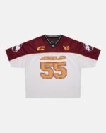 AERO STEED TEE CREAM BURGUNDY