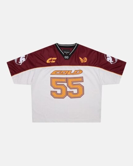 AERO STEED TEE CREAM BURGUNDY