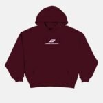 Cold Culture Curved Hoodie Wine Red