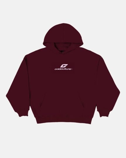 Cold Culture Curved Hoodie Wine Red