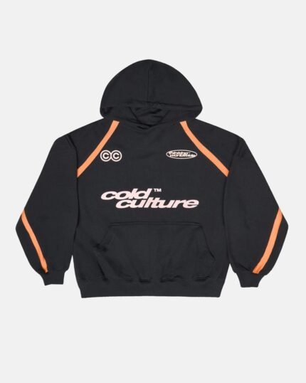 Cold Culture Detailed Hoodie Black