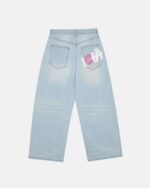 KISSES AND DOLLARS PANTS BLUE DENIM